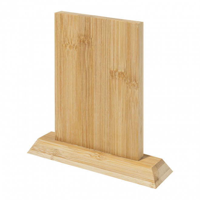 TROPHEE EN BAMBOU PERSONNALISE 'FAUSTINO RECTANGLE' - naturel