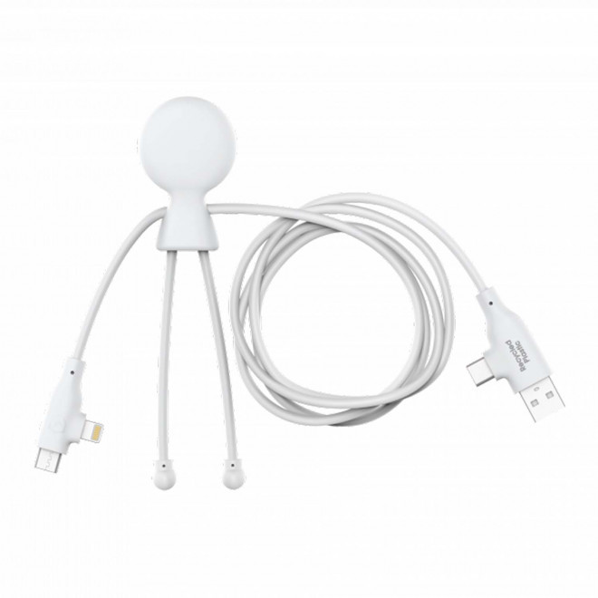 CABLE XOOPAR PERSONNALISABLE 'MR BIO LONG FAST' EXP 72H - blanc