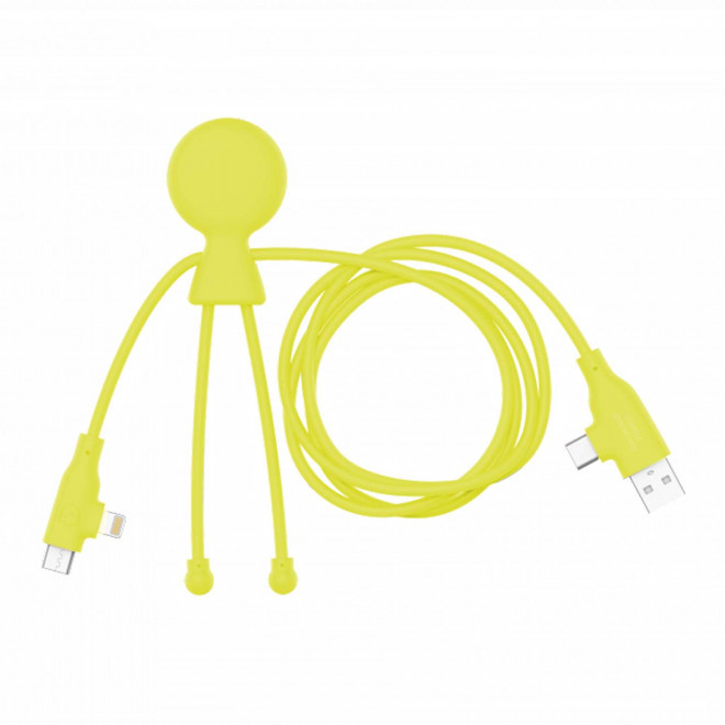 CABLE XOOPAR PERSONNALISABLE 'MR BIO LONG FAST' EXP 72H - jaune