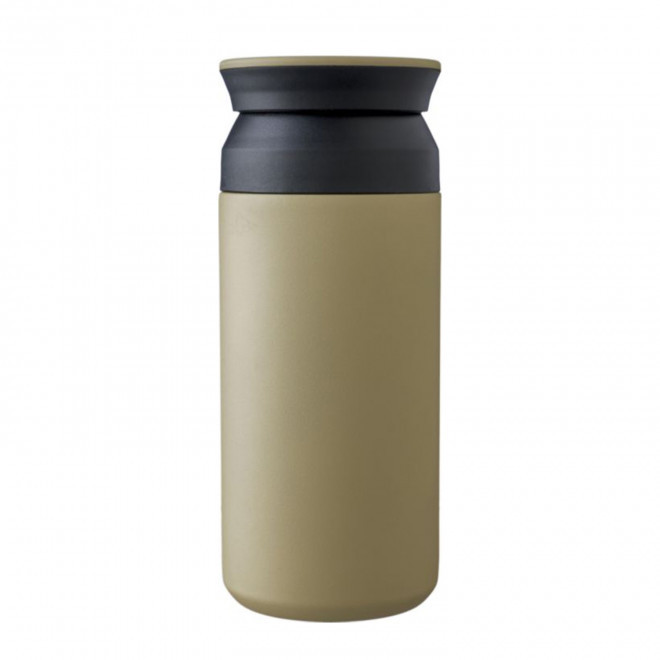 MUG ISOTHERME PERSONNALISABLE EN ACIER 350ML 'GWENO' - taupe