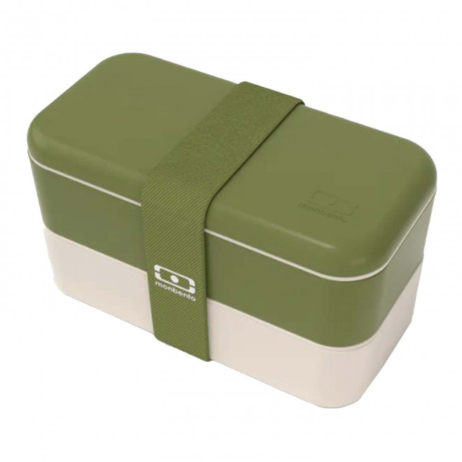 LUNCH BOX PERSONNALISABLE PUBLICITAIRE MB ORIGINAL MONBENTO® 'OLBY' - olive