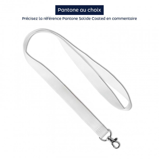 LANYARD AVEC SATIN PERSONNALISABLE 'LUNGO SATIN' - multicolore