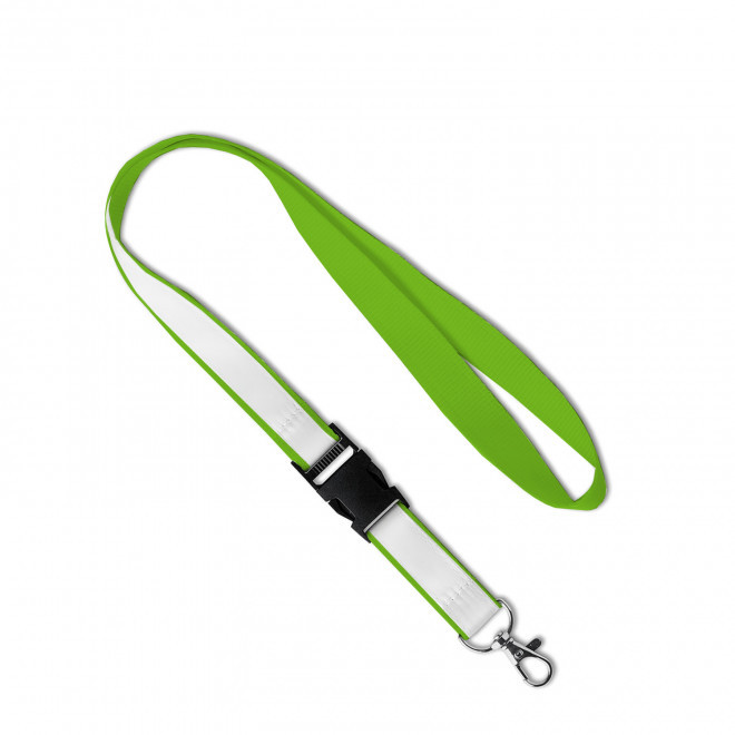 LANYARD AVEC SATIN PERSONNALISABLE 'LUCO SATIN' - vert clair