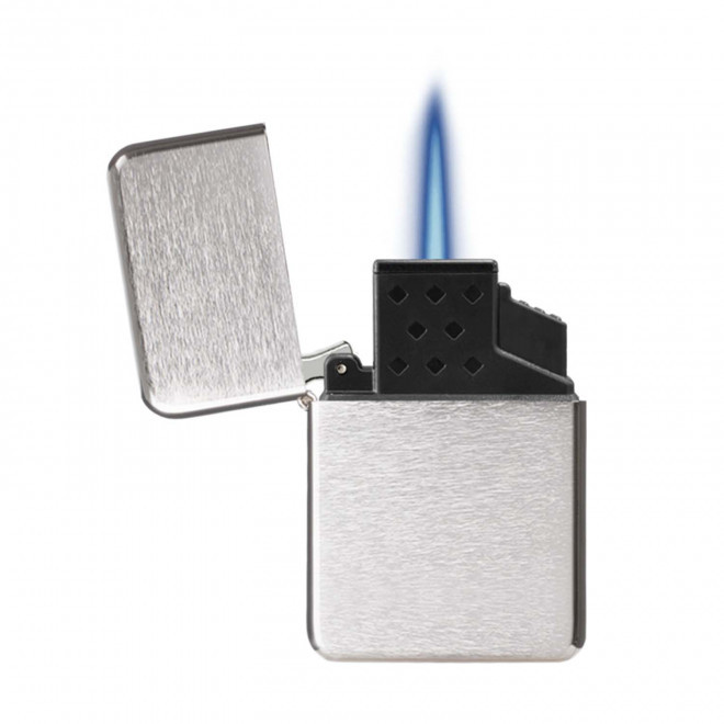 BRIQUET TEMPETE RECHARGEABLE PERSONNALISABLE 'GARRIX' - argenté