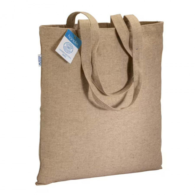 TOTE-BAG PERSONNALISÉ RECYCLE A IMPACT CARBONE NEUTRE 'MALOY' - ecru