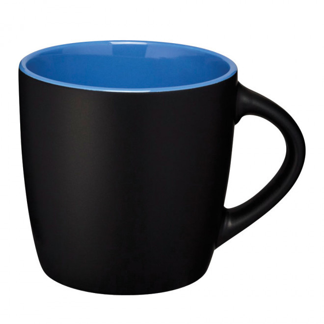 MUG PERSONNALISÉ EN CERAMIQUE 'COLLY NOIR' - noir/bleu