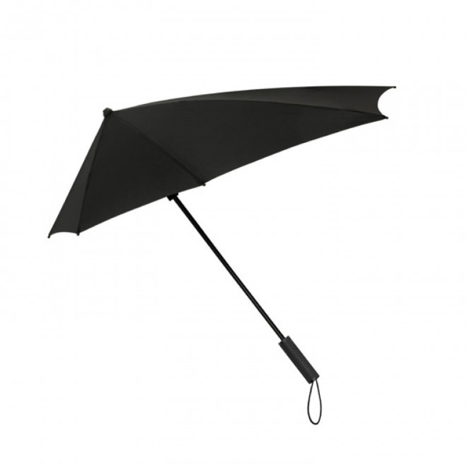 PARAPLUIE TEMPETE RPET PERSONNALISABLE 'SKYLO' - noir