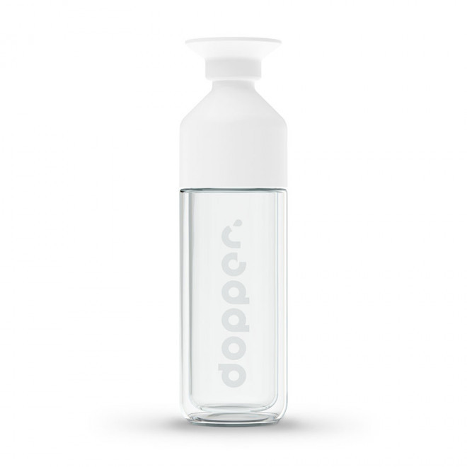 BOUTEILLE EN VERRE PERSONNALISÉE DOPPER® 450 ML 'LOSTRI' - translucide