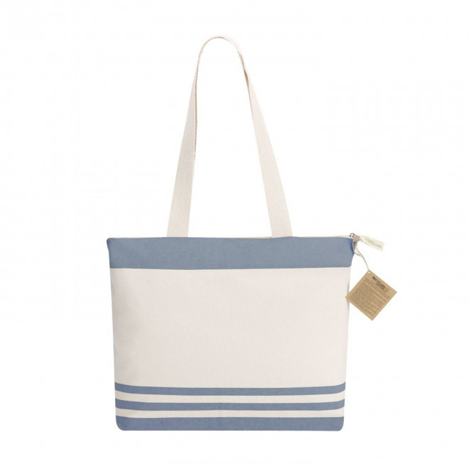 SAC DE PLAGE RAYE PERSONNALISE 'AVRILOS' - bleu marine