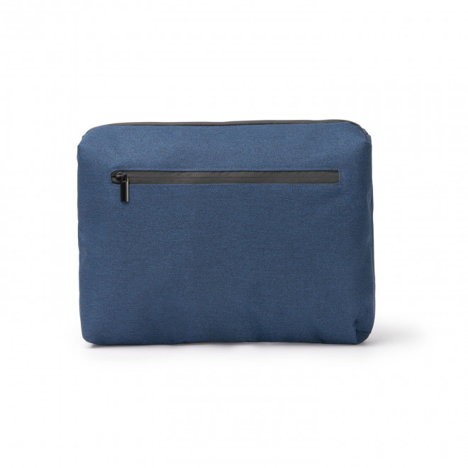 POCHETTE DE VOYAGE ET ORDINATEUR PERSONNALISEE 'BENSON' - bleu marine