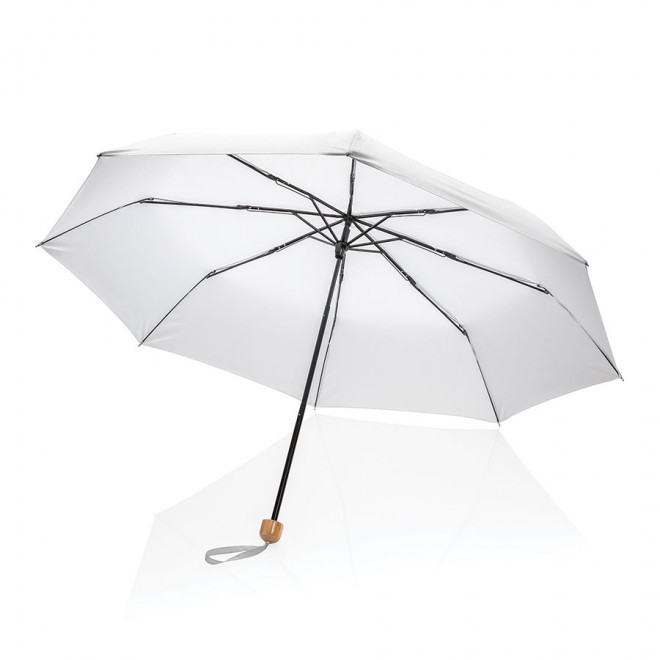 PARAPLUIE PERSONNALISE RPET IMPACT 'MINI YORK' - blanc