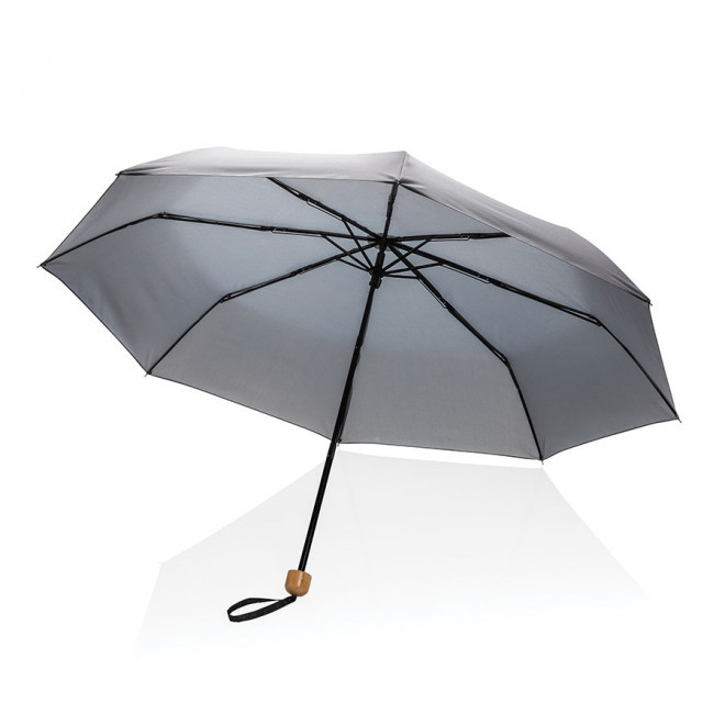 PARAPLUIE PERSONNALISE RPET IMPACT 'MINI YORK' - antracite