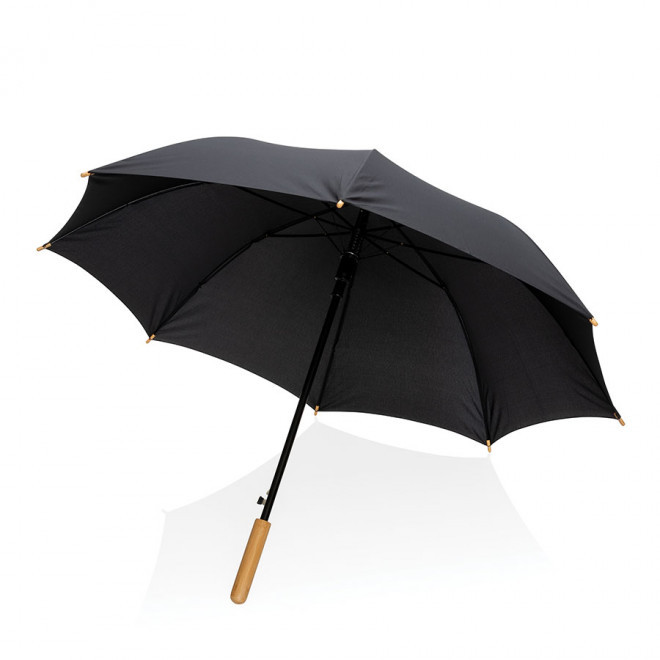 PARAPLUIE PERSONNALISE AUTO RPET IMPACT 'DAY YORK'  - noir