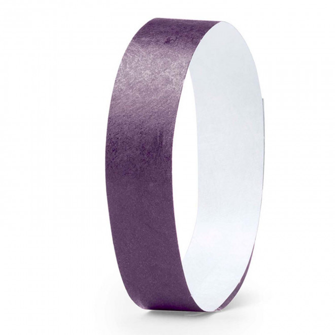 BRACELET  EN PAPIER TYVEK® PERSONNALISABLE 'GUEST 1.9' - violet