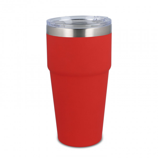 MUG ISOTHERME PERSONNALISE INTERIEUR CERAMIQUE 'STODO' - rouge