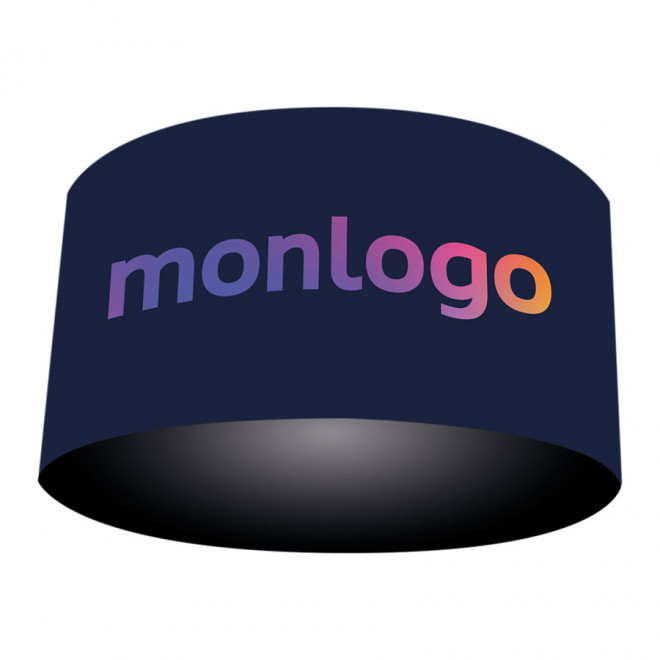 ENSEIGNE PERSONNALISÉE SUSPENDUE CIRCULAIRE 'TRALIN' - quadrichromie