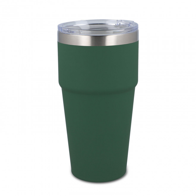 MUG ISOTHERME PERSONNALISE INTERIEUR CERAMIQUE 'STODO' - vert olive