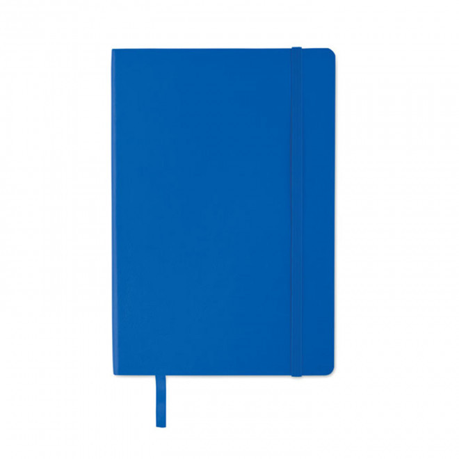 CARNET A5 RECYCLE SOUPLE PERSONNALISABLE 'LUGGATI' - bleu royal