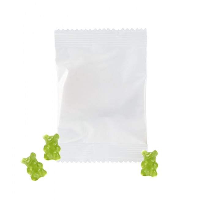 BONBONS GOMME DE FRUIT PERSONNALISEE 'WINNY UNI' - vert