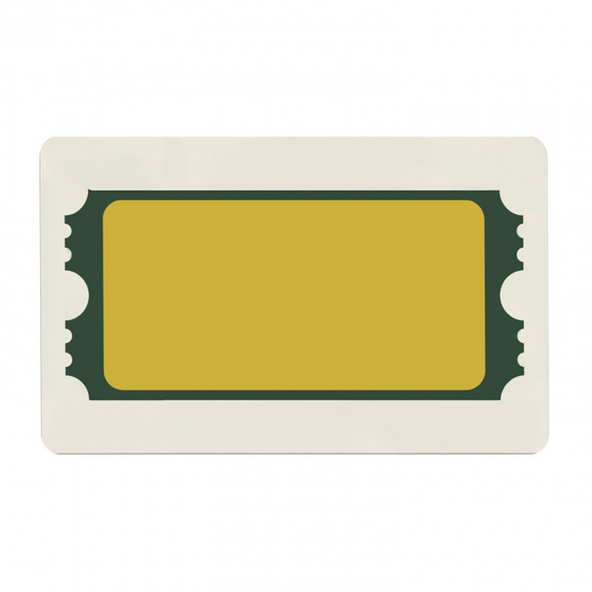 TICKET A GRATTER PERSONNALISABLE 'GRATIX' 8.5X5.4CM - 8,5 x 5,4 cm