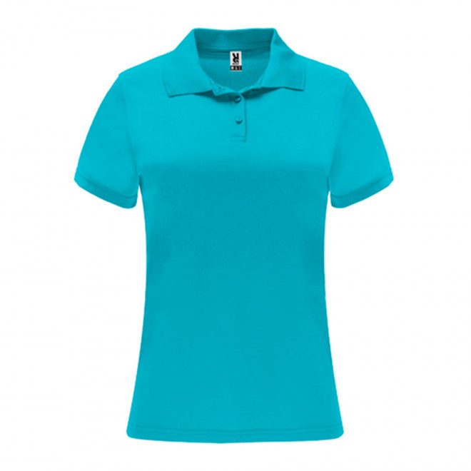 POLO PERSONNALISÉ FEMME 'MONZHA' - turquoise