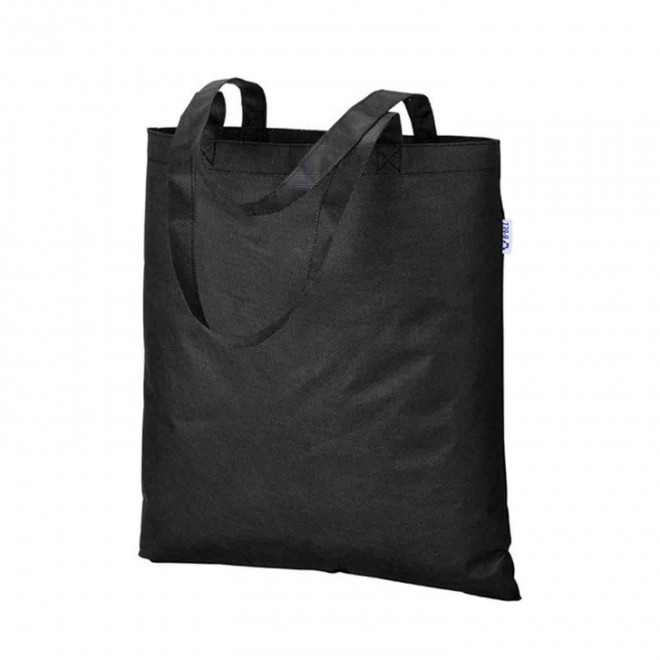 TOTE-BAG PUBLICITAIRE AVEC ANSES LONGUES 'BONITO RPET' - noir