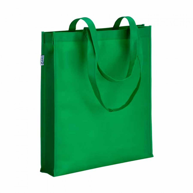 TOTE-BAG PUBLICITAIRE AVEC ANSES LONGUES 'LISBOA RPET' - vert