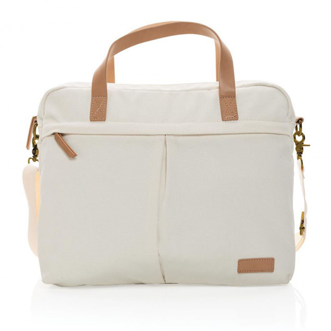 SACOCHE PERSONNALISABLE POUR ORDINATEUR IMPACT® 'POJAN' - blanc