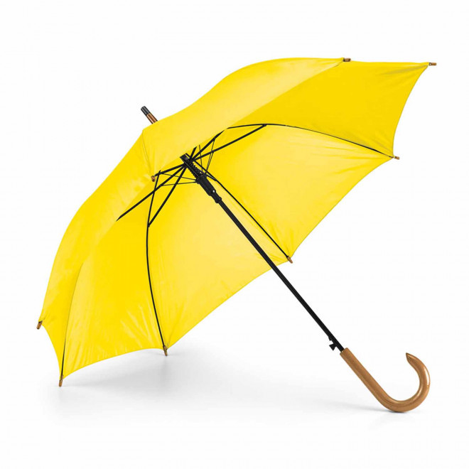 PARAPLUIE PUBLICITAIRE MANCHE CANNE 'DUNDEEMET' - jaune
