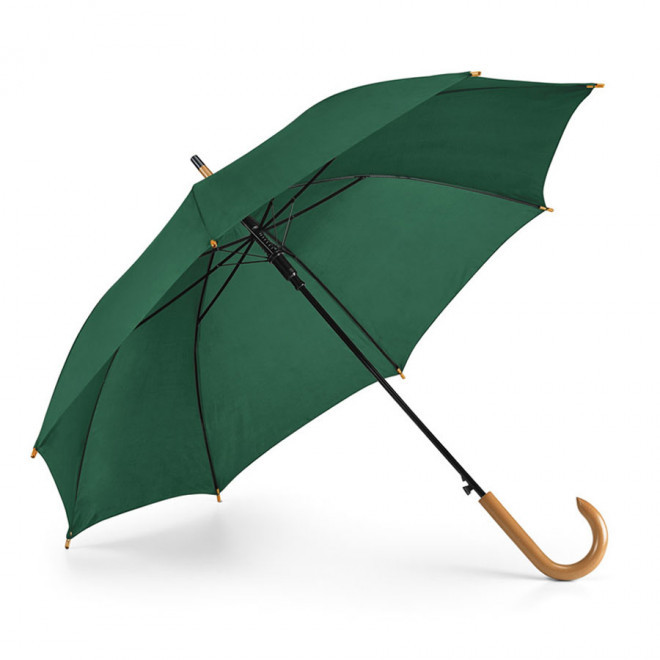 PARAPLUIE PUBLICITAIRE MANCHE CANNE 'DUNDEEMET' - vert foncé