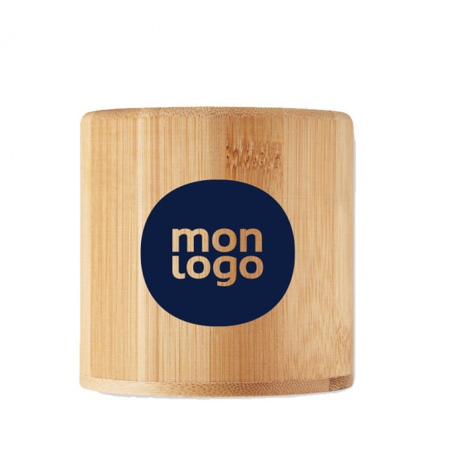 BOUGIE PERSONNALISÉE EN CIRE VÉGÉTALE 'LARINO' - bambou