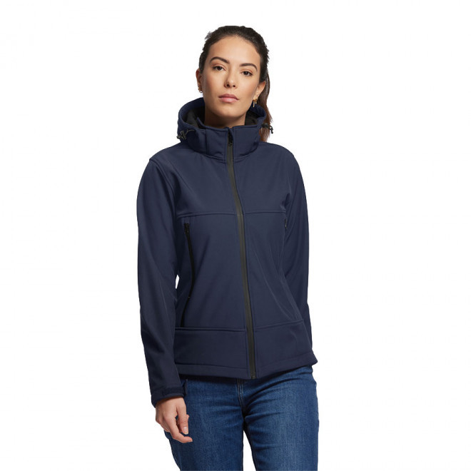 BLOUSON PERSONNALISÉ SOFTSHELL FEMME 'ALMA' - bleu