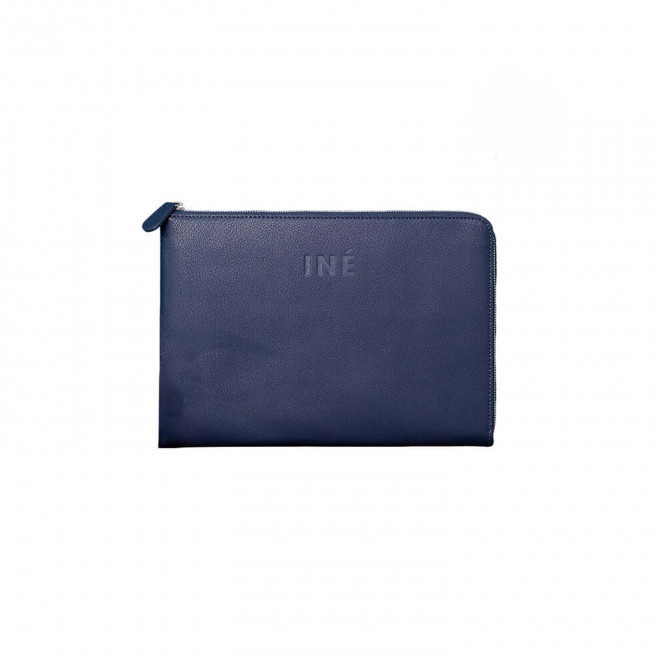 POCHETTE PERSONNALISÉE POUR TABLETTE EN CUIR 'DUIR' - bleu