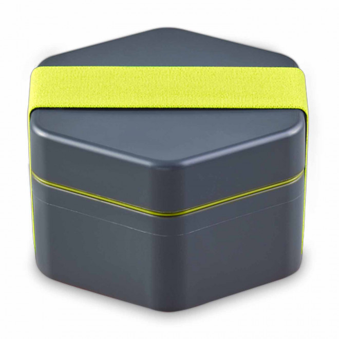 LUNCH BOX PERSONNALISABLE 'MADO' - gris/vert