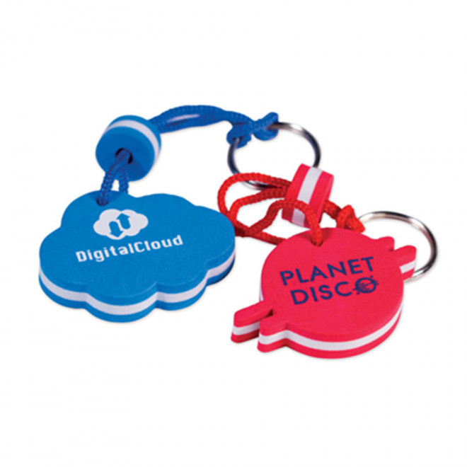 PORTE-CLÉS PERSONNALISÉ FLOTTANT 'FLOTTY' - à la forme