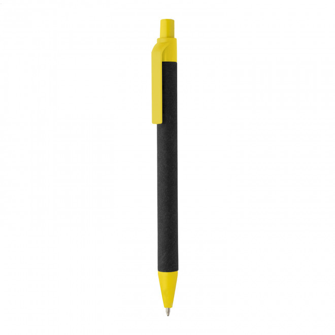 STYLO PUBLICITAIRE 'AMOSIS BLACK' - jaune