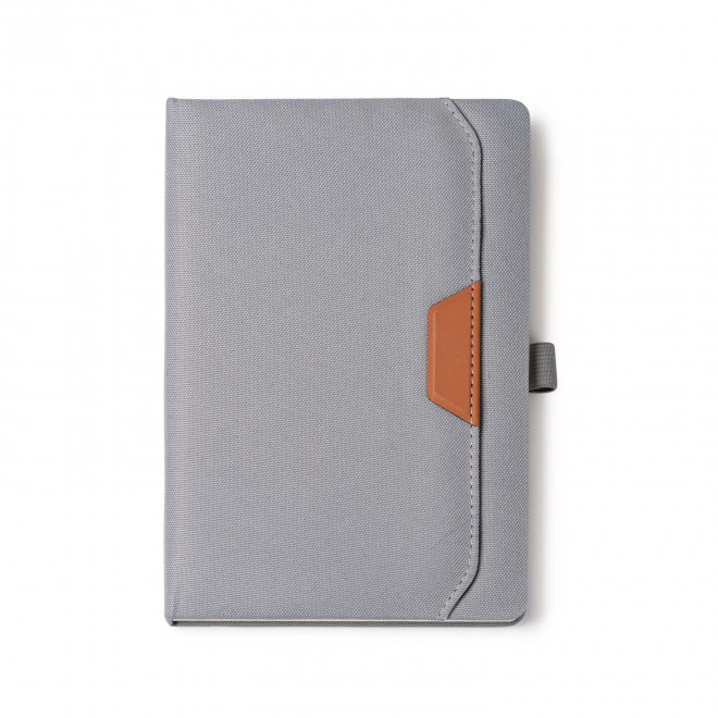 CARNET A5 PERSONNALISABLE 'BOBI CARNET' - gris