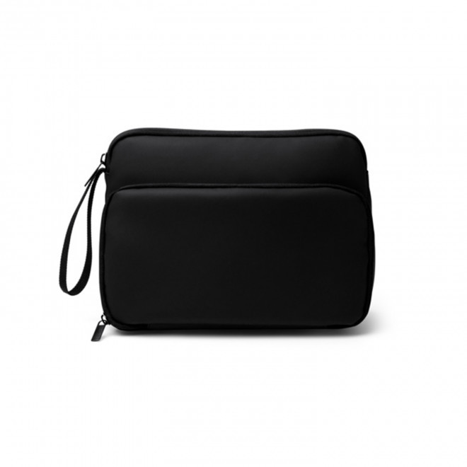 TROUSSE DE TOILETTE PERSONNALISABLE EN PU 'FILOZ' - noir