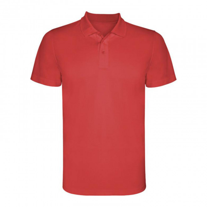 RAPIDE 4J - POLO SPORT HOMME PERSONNALISE 'MONZHA' - rouge