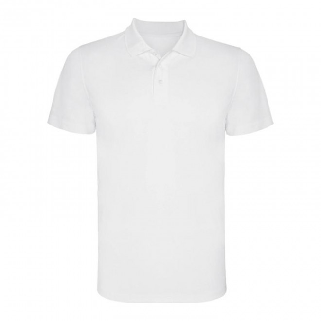 RAPIDE 4J - POLO SPORT HOMME PERSONNALISE 'MONZHA' - blanc