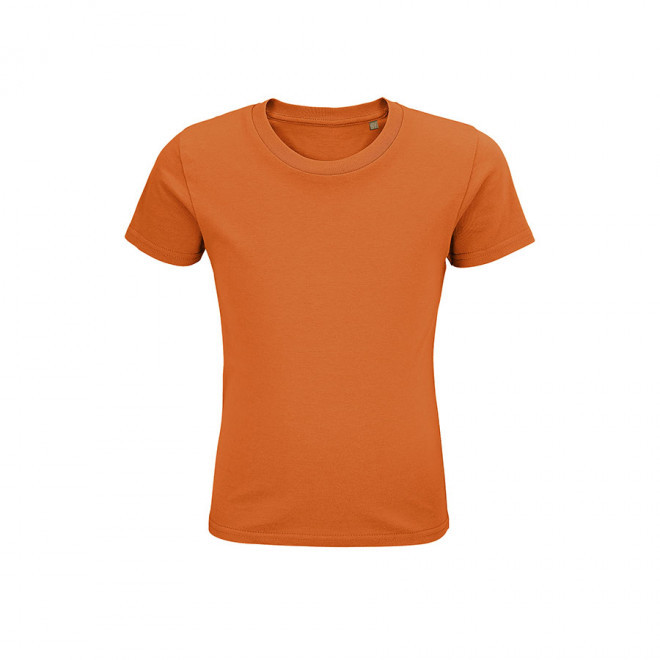 T-SHIRT ENFANT PERSONNALISÉ BIO 'PIONEER KIDS' - orange