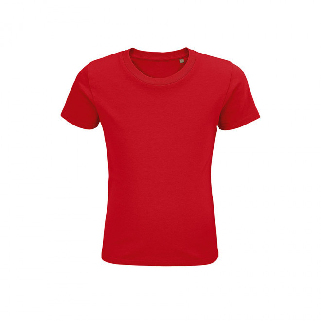T-SHIRT ENFANT PERSONNALISÉ BIO 'PIONEER KIDS' - rouge