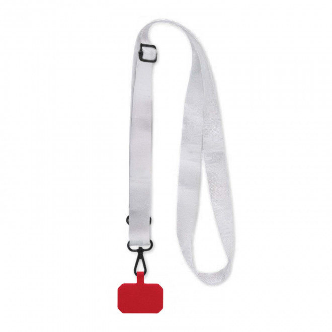 TOUR DE COU TELEPHONE PUBLICITAIRE 'OBLU' - rouge fonce