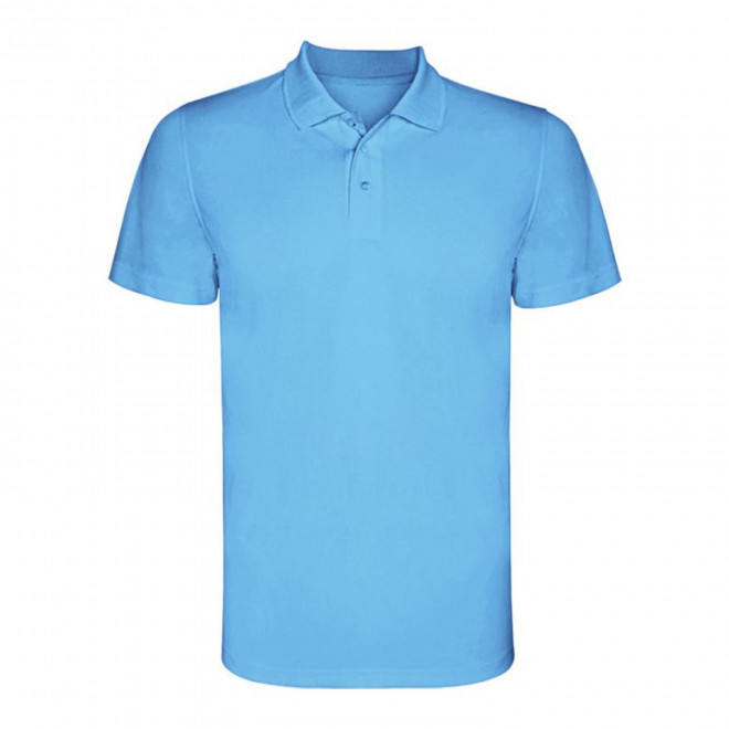 RAPIDE 4J - POLO SPORT ENFANT PERSONNALISE 'MONZHA' - bleu turquoise