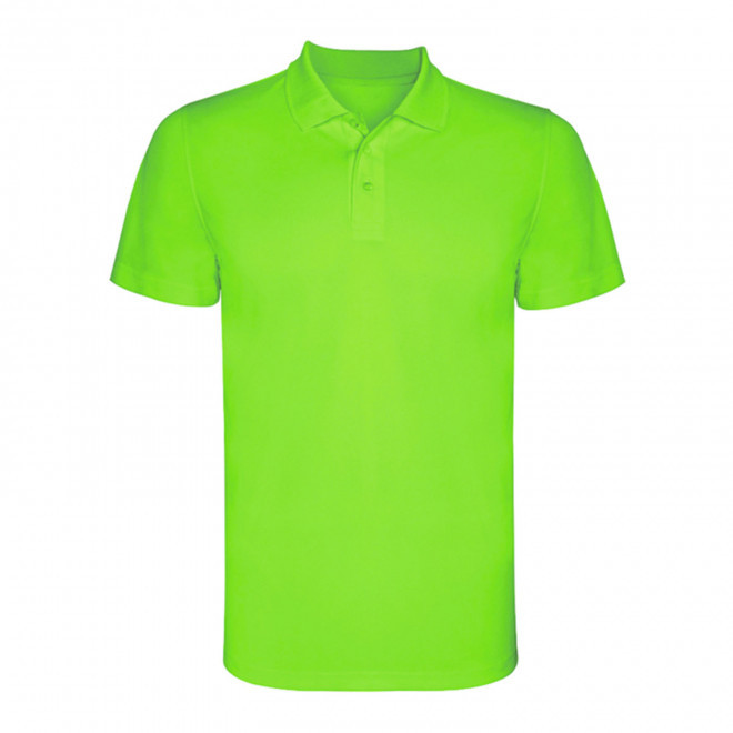 RAPIDE 4J - POLO SPORT ENFANT PERSONNALISE 'MONZHA' - citron vert