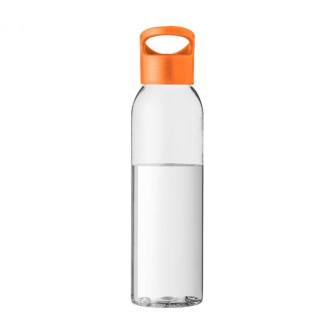 BOUTEILLE PUBLICITAIRE CORPS TRANSPARENT 650ML 'SIMCOE' - EXPEDITION RAPIDE 4 JOURS - orange