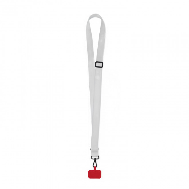 TOUR DE COU TELEPHONE PUBLICITAIRE 'OBLU RPET' - rouge fonce