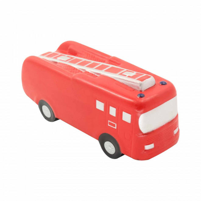 ANTISTRESS CAMION PERSONNALISABLE 'STRESSKOOL POMPIER' - rouge