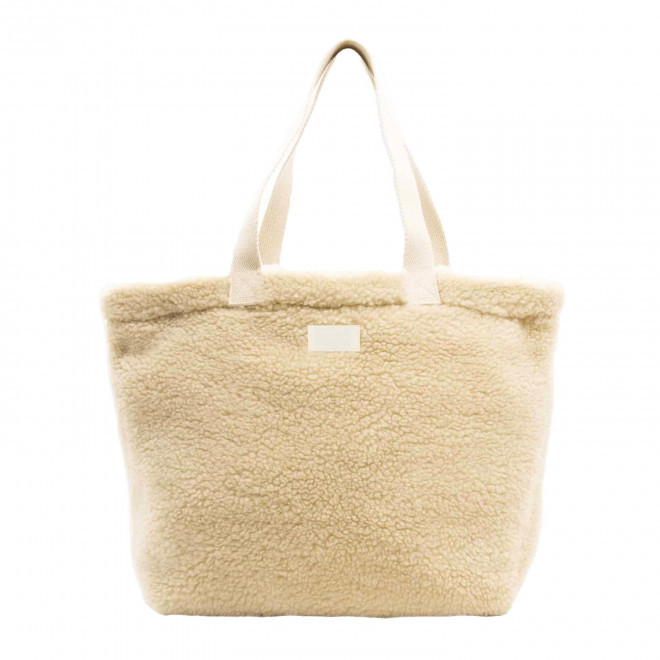 SAC EN MOUMOUTE PERSONNALISE 'HORTENSE' - beige