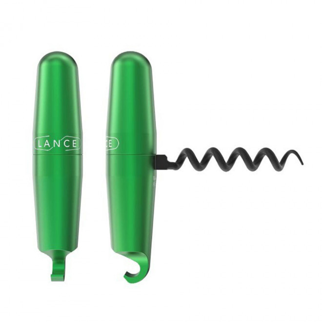 TIRE-BOUCHON PERSONNALISÉ DÉCAPSULEUR LANCE® 'ELIX' - vert